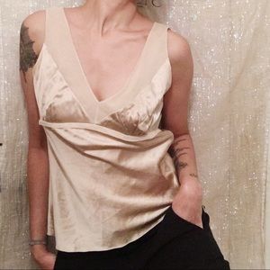 Silky Camisole Sleeveless Tank Blouse